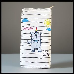 "Llama Not Drama" Rainbow Llama Wallet